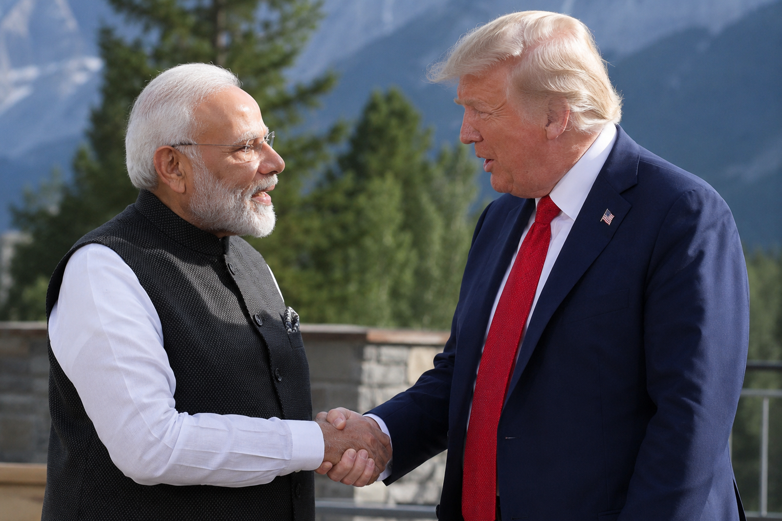 PM Modi and Trump Exchange Greetings at G7 Summit, Setting Stage for Key Bilateral Talks